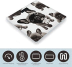 French Bulldog Bathroom Scale Rounded Smart Scale for Body Weight Automatic Power On/Off Weight Scales Accurate Bathroom Digital Scales for Pet Home Bedroom Kitchen