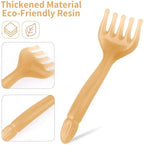 WY LIGHTING LEVEL 2Pcs Head Massager Manual Hair Scalp Massager Gua Sha Five Claw Massage Tool Comb Portable Handheld Resin Relax Tool for Father's Day Mother's Day Gifts (Amber; Cloud Brown)