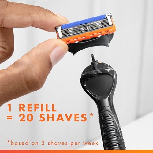 Gillette Fusion5 Power Razor Blades for Men, 5-Blade Razor Refills, 8 Count