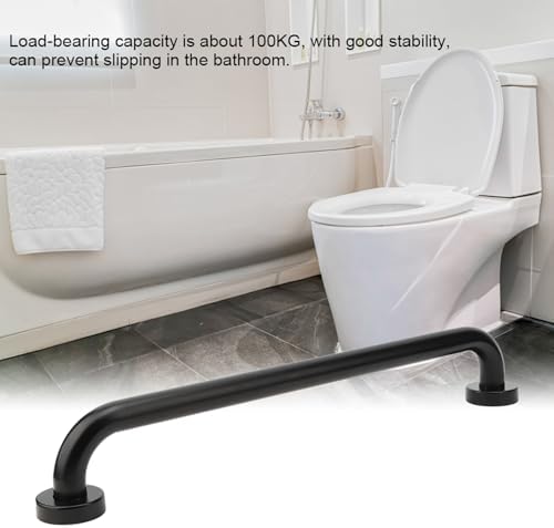 Black Space Aluminum Anti Skid Bathtub Handle Handrail Safety Grab Bar Bathroom Supply 50cm