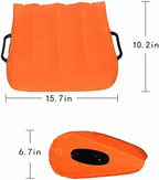Newly Orange Triangle Wedge Pillow with Handle Inflatable Ramp Positioning for Deeper Position Support Pillow Men Women Couples Soft Portable Sofa Pillow Body Positioners Cushion Sweater Q5T7