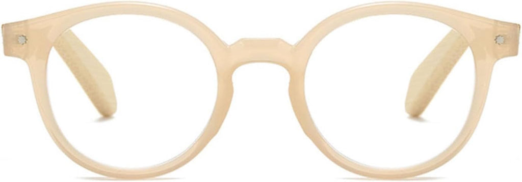 Wood Reading Glasses Round Wood Look Readers Men Women Bamboo Temples Retro Oval Eyeglasses for Reading