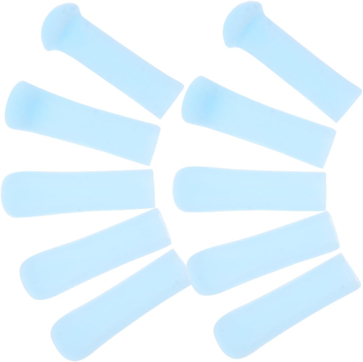 10Pcs Silicone Ear Cleaner Replacement Tips Soft Spoon Accessories for Gentle Wax Removal and Ear Picking Ergonomic Design for Comfortable Use