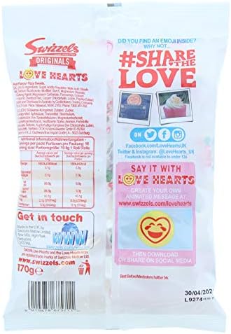 Swizzels Love Hearts Bag 170g