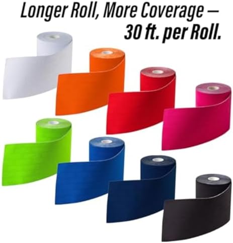 Battle Sports Football Turf Tape - Extra Wide - 30 feet, Waterproof Athletic Tape - Flexible, Breathable, Easy to Cut