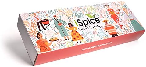 iSpice-Spices and Seasonings Sets Includes Middle Eastern Moroccan Harissa Ras El Hanout Asian, Mediterranean Zaatar Seasoning herbs, spices & seasonings Spice Gift sets 7 pack Middle Earth Fire