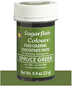 Sugarflair Food Coloring Concentrate Paste, 25 Grams Spruce Green