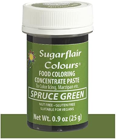 Sugarflair Food Coloring Concentrate Paste, 25 Grams Spruce Green