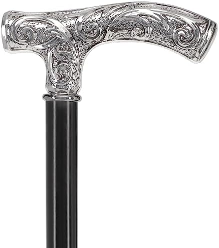 Italian Luxury Silver 925R Walking Sticks and Canes Collection: Elegant Designs with Fritz Handles, Animal Motifs, Crystals, and Unique Embellishments