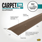 M-D Building Products 43394 2 in. X 72 in. Golden Bronze Aluminum Carpet Trim w/Screw Nails