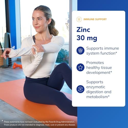 Pure Encapsulations Zinc 30 mg - Supplement for Immune System Support, Growth and Development, and Wound Healing* - with Zinc Picolinate 30 mg - 180 Capsules