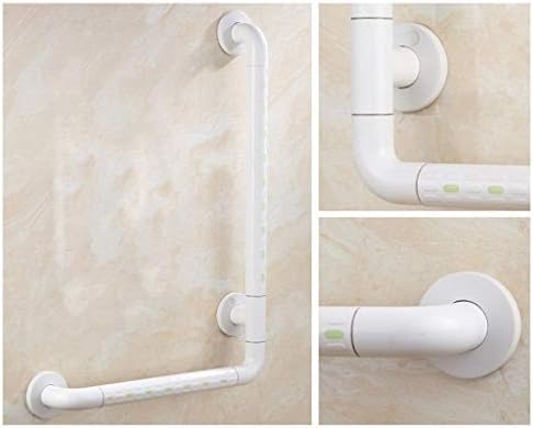 handrail Handrails Grab Bar-Skid Handrails L-Type Bathroom Handrail/Toilet Bathroom Old Man Disabled Barrier Free Railings/Handle/White/45 * 65Cm