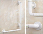 handrail Handrails Grab Bar-Skid Handrails L-Type Bathroom Handrail/Toilet Bathroom Old Man Disabled Barrier Free Railings/Handle/White/45 * 65Cm