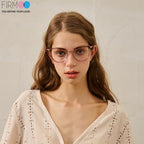 Firmoo Blue Light Blocking Reading Glasses 1.0 for Women/men, Anti Glare Reader Glasses, Rose Gold Round Computer Glasses for Screens