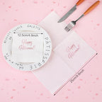 100 Pcs Rose Gold Retirement Napkins Happy Retirement Party Decorations Disposable Rose Gold Napkins Foil Dessert Cake Beverage Cocktail Napkins Supplies for Women Going Away Party Decorations