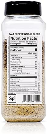 Spiceology – Salt Pepper Garlic (SPG) Seasoning – Premium Blend for Beef, Pork, Poultry & Veggies – Ideal as Steak Rub, BBQ Seasoning & All-Purpose Meat Rub – 18 oz