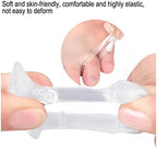 Gel Small Toe Separator, 2 PCS Soft Pinky Toe Spacers Toe Protector Spreader, Little Toe Cushions Toe Straightener Toe Alignment Corrector for Curled Overlapping Toe Hammer Toe Bunion Foot Pain Relief