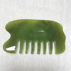 Resin Wax Head Massage Comb Back and Neck Whole Body Meridian Scraping Board Physical Therapy Nursing Hair Spa Health Care Tool,Yellow