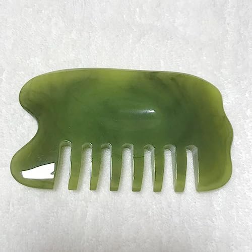 Resin Wax Head Massage Comb Back and Neck Whole Body Meridian Scraping Board Physical Therapy Nursing Hair Spa Health Care Tool,Yellow
