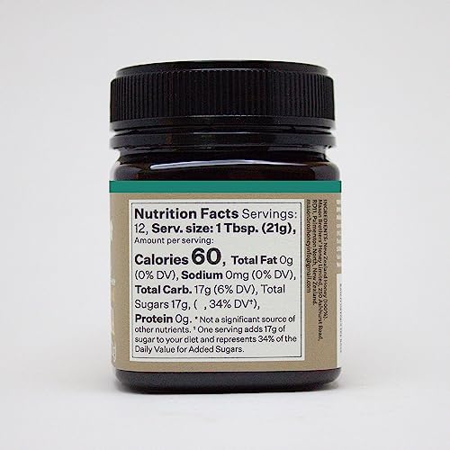 Mason Brothers Raw Manuka Honey MGO 100+ – Certified Monofloral New Zealand Manuka Honey, Traceable Pure Natural Sweetener, 8.8 oz