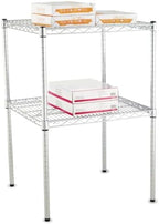 Alera ALE Stackable Posts For Wire Shelving, 36" High, Silver (Pack of 4)