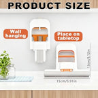 2PCS Mini Foldable Desktop Mop,Self-Squeeze Sponge Mop,Wet/Dry Use Mini Mop for Bathroom, Kitchen, Glass, Car & Small Spaces Portable (4 Sponge Head +2 Squeeze Handle)