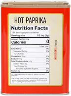 Pride of Szeged Hot Paprika Powder, Bright Red, 4 oz. Tin, 1-Count