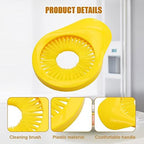 Corn Silk Remover,Corn Cleaning Brush,Vegetable Fruit Silk Remover for Corn Vegetables Cucumber Cleaning Brush Tools(Yellow)