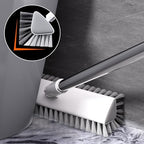 Floor Scrub Brush with Long Handle, Heavy-Duty Tile and Shower Grout Brush Stiff, Professional Grout Cleaner for Bathroom, Kitchen, Floor, Tile Brush Concrete Surfaces