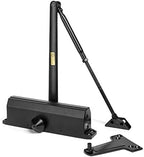 Dynasty Hardware Door Closer, Grade 1 Heavy Duty Commercial Hydraulic Closer, Self-Closing, Adjustable Spring Size 1-4, ADA Compliant, Surface Mount, Sprayed Duronotic Bronze, Series 1614