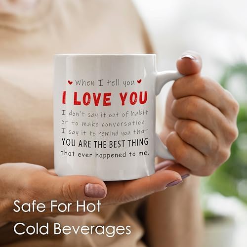 valentines day mug,i love you coffee for her him,girlfriend coffee mug,you are the best thing,valentine Christmas Couple Gifts for Him, Her/11 oz