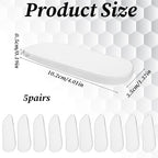 5 Pairs Silicone Heel Wedge Insoles Adhesive Medial Lateral Foot Shoe Inserts Comfort Shoe Insoles Gel Arch Support Insole for Men and Women Most Legs Sports Shoes Sneakers Boots