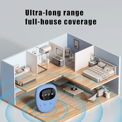 Wireless Bedwetting Alarm for Boys and Girls, USB Rechargeable, 3 Working Modes, Pee Alarm for Children,Blue