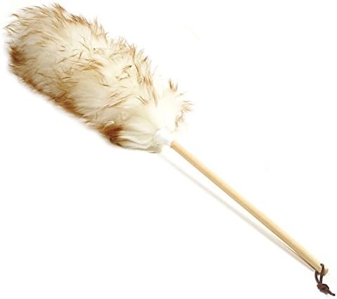 Norpro 24-Inch Pure Lambs Wool Duster with Wood Handle