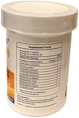 FloraTummys 50 High Potency Adult Probiotic, 50 Billion CFU, Prebiotics, Dairy Free, Gluten Free Probiotic, Non-GMO, Sugar-Free, Made in USA