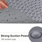 Shower Mat Non Slip: 27.5 X 27.5 Inch Large Corner Shower Mats for Inside Shower - Soft TPE Shower Floor Mat Anti Slip