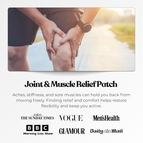 The Patch Collection® - Muscle and Joint Support Patch for Back, Neck, Shoulders, Knees, Feet Aches | Zinc Picolinate, Turmeric, Copper | Vegan & Latex Free (Pack of 15)