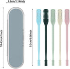 Moonboat 2-in-1 Nasal Hair Cutter, 2024 New Double Sided Nose Hair Knife, Nostril Hair Remover Tool, Portable Manual 360° Rotating Nose Hair Trimmer with Ear Picker for Women Men(Cream,3pcs)