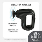 HoMedics Portable Full Body Vibration Massager,Effective Targeted and Full-Body Massage,High & Low Intensity Levels,Ergonomic Easy-Grip Handle 3 Interchangeable Attachments,2 AA Batteries Included