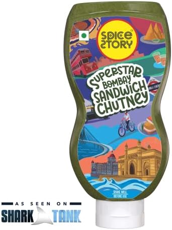 Spice Story Bombay Sandwich Chutney, Indian Street Style Sandwich Chutney Made with Fresh Coriander and Green Chilli - 200g