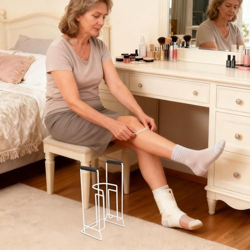 Compression Socks Aid: Easy to Put On Socks Tool | Compression Aid Device, For Pregnant Seniors Mom Dad Grandma Grandpa Wife M