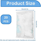 Electrostatic Flash Dust Magnet Refills, Disposable Blue Cleaning Dusters - Fluffy Microfiber Pads for Home, Car, Office and Blinds, No Handle Included (Blue 20pcs)
