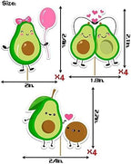 24Pcs Avocado Cupcake Toppers | Avocado Baby Shower Party Decorations for Girls or Boys, Avocado Cake Decorations,Avocado theme Birthday Party Supplies