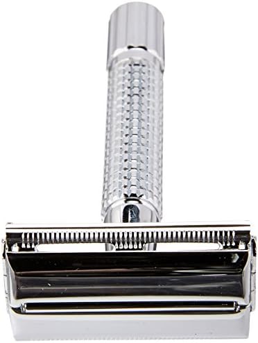 Pfeilring Double Edge Butterfly Safety Razor, Stainless Steel Chrome Plated