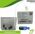 Phonak Receiver 4.0 M 2L Hearing Aid Receiver, 3 Pin, Medium Power Replacement for 2M Left Ear (Blue) (054-0805), Compatible with Phonak Audéo Marvel, Paradise & Lumity Life Hearing Aids