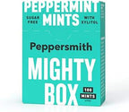 3 x Peppersmith English Xylitol Mints Mighty Box 2.12 oz