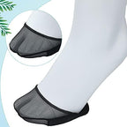 Sintege 10 Pairs Women's Toe Topper Socks with Padding Pads Covers Forefoot Pads Cushions Half Socks Non Skid Reusable Protectors