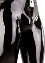 Latex Rubber Leggings for Men,Male Black Latex Tight Pants with Zip Handmade Clothing