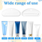 5PCS Toothpaste Squeezer, Plastic Toothpaste Tube Clip Dispenser for Bathroom Cream Cosmetics Paint(White)