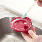 8Pcs Multi-Functional Crevice Cleaning Brush Set - Cup Lid Gap Cleaner, Bottle & Nipple Detail Brush, Long Handle Kitchen Sink & Groove Scrubber for Home Use